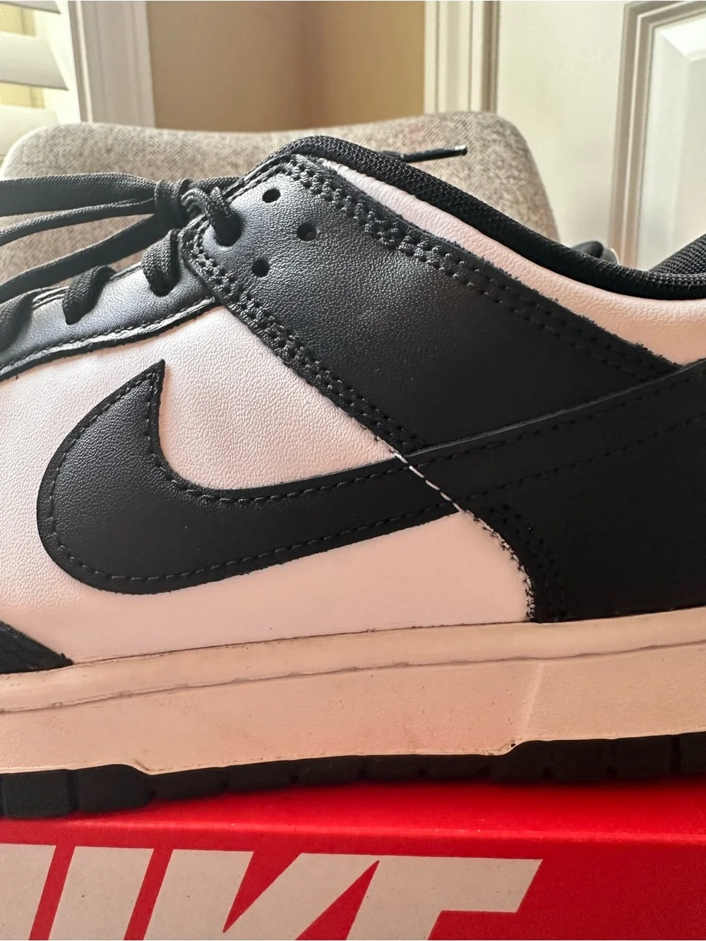 Nike Black and White Dunk Low Retro